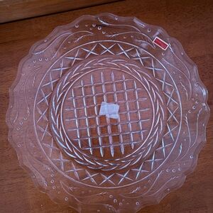 Waterford Crystal Clear Cut Glass Serving Platter